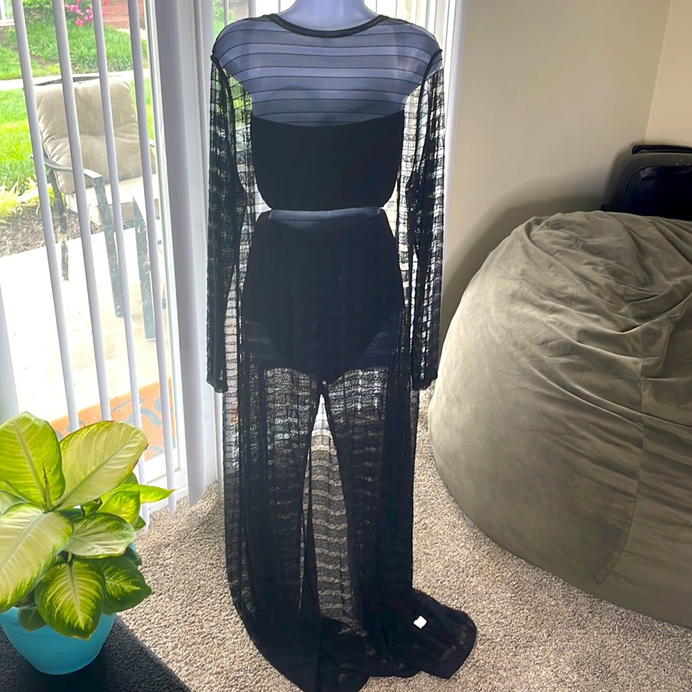 Sheer Three Piece Pants Set